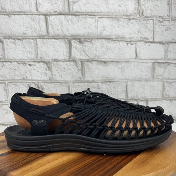 Keen Anatomical Mens Sz. 12 Closed Toe Drawstring Paracord Bungee Water Sandals - Picture 4 of 10